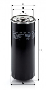 Olejový filtr MANN W11102/1 (MF W11102/1) Olejový filtr MANN W11102/1 (MF W11102/1)