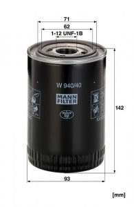 Olejový filtr MANN W940/40 (MF W940/40)