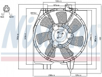 Ventilátor chladiče klimatizace NISSENS 85275 Ventilátor chladiče klimatizace NISSENS 85275