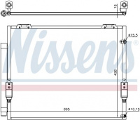 Chladič klimatizace NISSENS 941151 Chladič klimatizace NISSENS 941151
