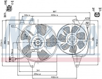 Ventilátor chladiče NISSENS 85296 Ventilátor chladiče NISSENS 85296
