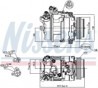 Kompresor klimatizace NISSENS 89199 Kompresor klimatizace NISSENS 89199