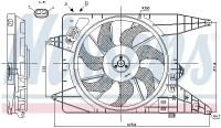 Ventilátor chladiče NISSENS 85890