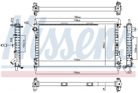 Chladič motoru NISSENS 62021A Chladič motoru NISSENS 62021A