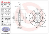Brzdový kotouč BREMBO MAX 09.7011.75