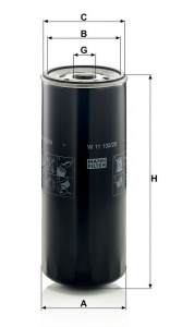 Olejový filtr MANN W11102/28 (MF W11102/28)