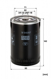 Olejový filtr MANN W940/67 (MF W940/67)