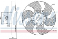 Ventilátor chladiče NISSENS 85900 Ventilátor chladiče NISSENS 85900