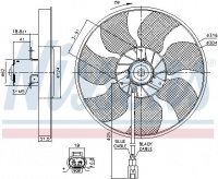 Ventilátor chladiče NISSENS 85957 Ventilátor chladiče NISSENS 85957