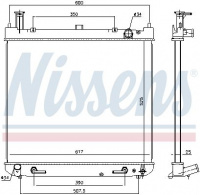 Chladič motoru NISSENS 646947 Chladič motoru NISSENS 646947