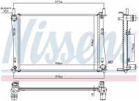 Chladič motoru NISSENS 62028A Chladič motoru NISSENS 62028A