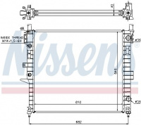 Chladič motoru NISSENS 62787A Chladič motoru NISSENS 62787A