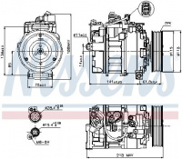 Kompresor klimatizace NISSENS 89210 Kompresor klimatizace NISSENS 89210