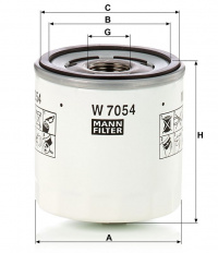 Olejový filtr MANN W7054