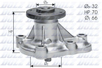 Vodní pumpa DOLZ O129 - OPEL Vodní pumpa DOLZ O129 - OPEL