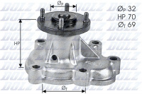 Vodní pumpa DOLZ O131 - OPEL Vodní pumpa DOLZ O131 - OPEL