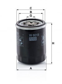 Olejový filtr MANN W6019 (MF W6019)