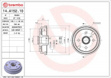 Brzdový buben BREMBO 14.A152.10