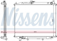 Chladič motoru NISSENS 68706A Chladič motoru NISSENS 68706A