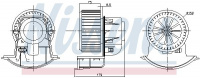 Vnitřní ventilátor NISSENS 87271