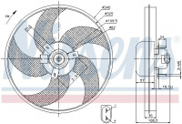 Ventilátor chladiče NISSENS 85668