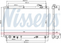 Chladič motoru NISSENS 64659 Chladič motoru NISSENS 64659