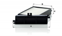 Kabinový filtr MANN CU2709 (MF CU2709) - MITSUBISHI