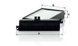 Kabinový filtr MANN CU2709 (MF CU2709) - MITSUBISHI