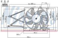 Ventilátor chladiče NISSENS 85176