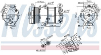 Kompresor klimatizace NISSENS 890339 Kompresor klimatizace NISSENS 890339
