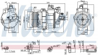 Kompresor klimatizace NISSENS 890359 Kompresor klimatizace NISSENS 890359