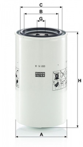Olejový filtr MANN MF W14003 Olejový filtr MANN MF W14003
