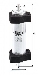 Palivový filtr MANN MF WK6021