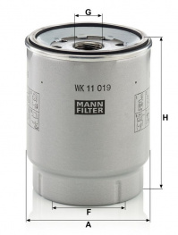Palivový filtr MANN MF WK11019Z Palivový filtr MANN MF WK11019Z