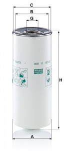 Palivový filtr MANN MF WDK11102/23 Palivový filtr MANN MF WDK11102/23