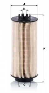 Palivový filtr MANN MF PU10022Z Palivový filtr MANN MF PU10022Z