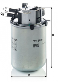 Palivový filtr MANN WK9039