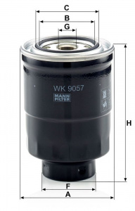 Palivový filtr MANN  (MF WK9057Z)