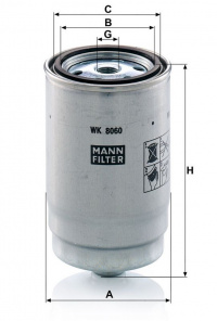 Palivový filtr MANN  (MF WK8060Z)