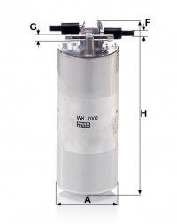 Palivový filtr MANN MF WK7002