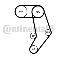 Sada rozvodového řemene s vodní pumpou CONTINENTAL CTAM CT939WP10PRO Sada rozvodového řemene s vodní pumpou CONTINENTAL CTAM CT939WP10PRO