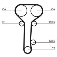 Sada rozvodového řemene s vodní pumpou CONTINENTAL CTAM CT978WP2 Sada rozvodového řemene s vodní pumpou CONTINENTAL CTAM CT978WP2