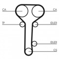 Sada rozvodového řemene CONTINENTAL CTAM CT978K2