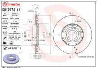 Brzdový kotouč BREMBO 09.D772.11