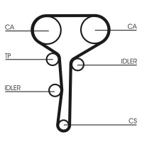 Rozvodový řemen CONTINENTAL CTAM CT977