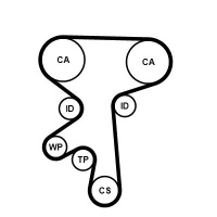 Rozvodový řemen CONTINENTAL CTAM CT871