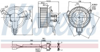 Vnitřní ventilátor NISSENS 87048