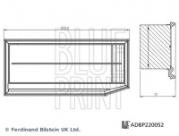 Vzduchový filtr BLUE PRINT ADBP220052 Vzduchový filtr BLUE PRINT ADBP220052