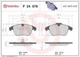 Sada brzdových destiček BREMBO P24076