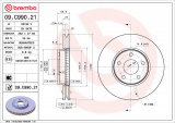 Brzdový kotouč BREMBO 09.C990.21
